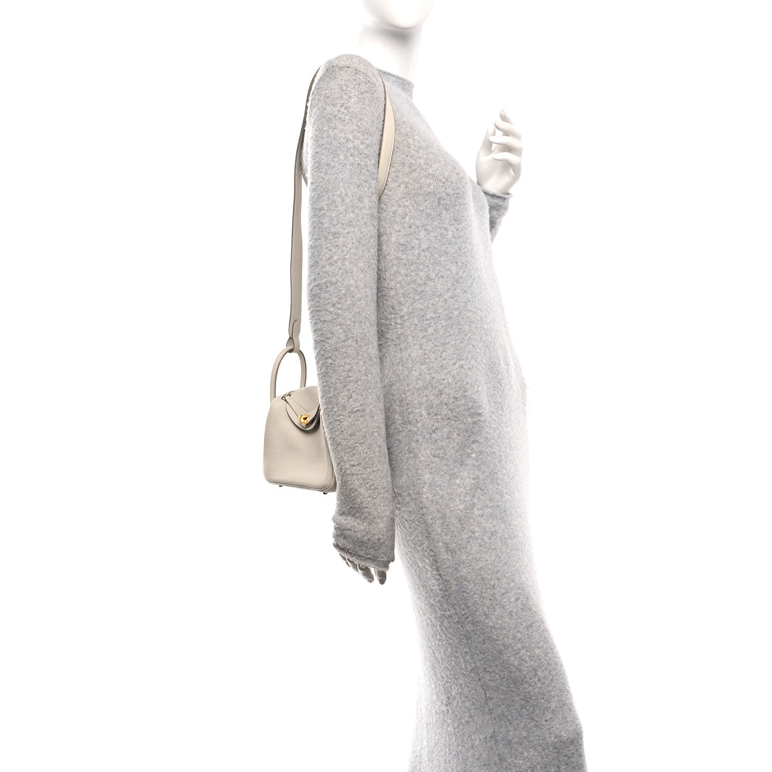 Taurillon Clemence Mini Lindy 20 Craie