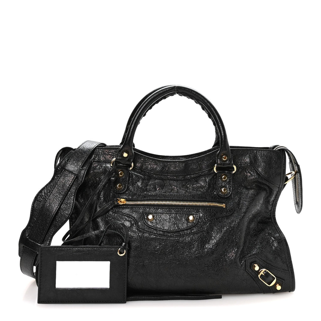 Agneau Classic Gold Hardware City Black
