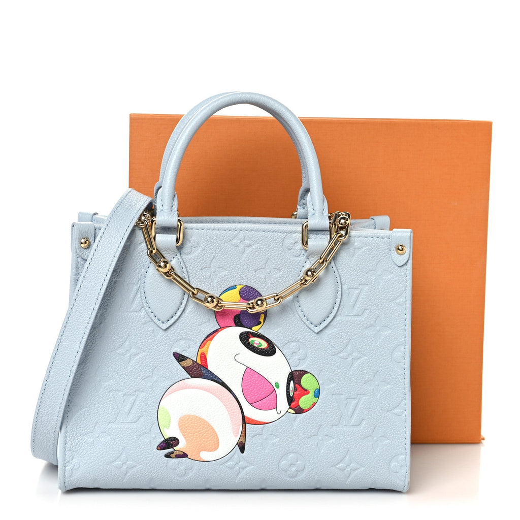 LV X TM Empreinte Monogram Superflat Onthego PM Washed Blue