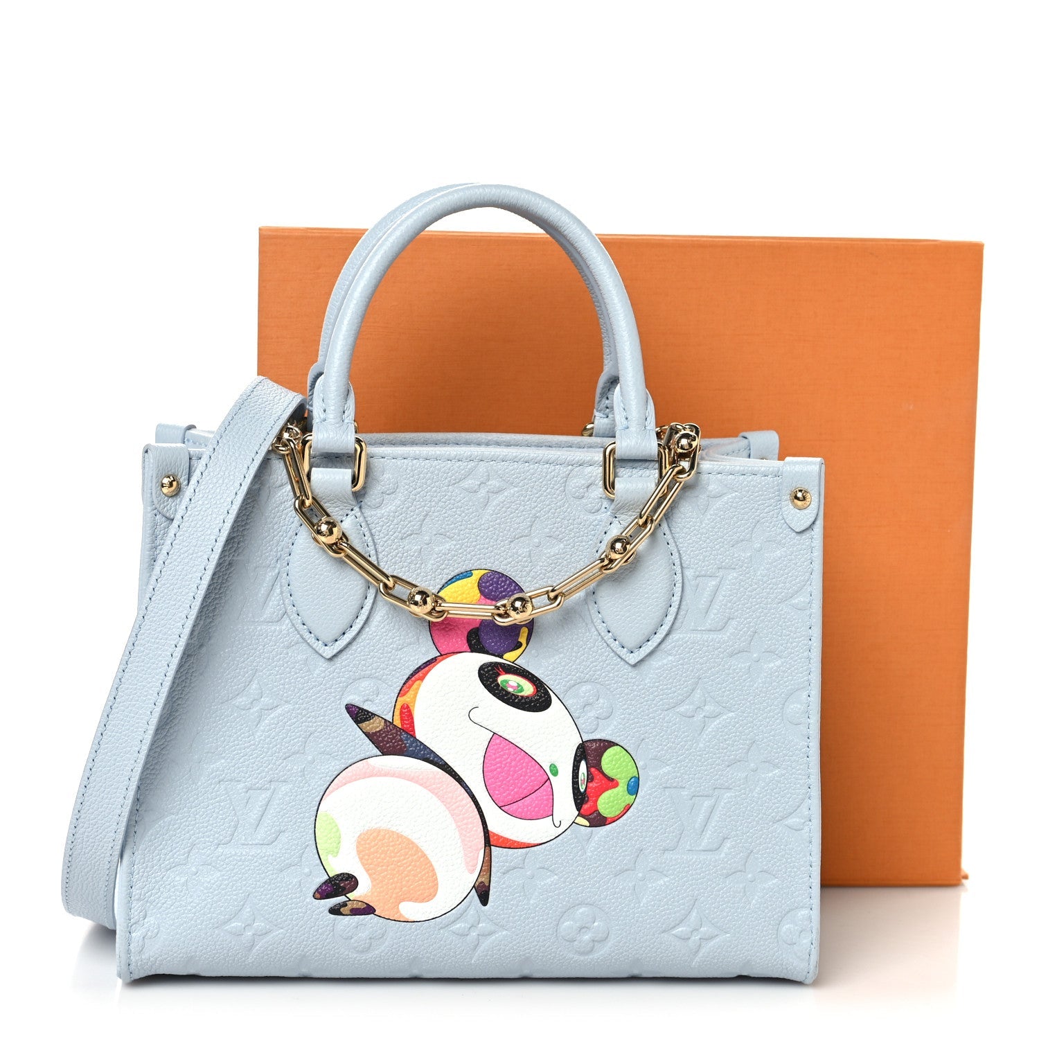 LV X TM Empreinte Monogram Superflat Onthego PM Washed Blue