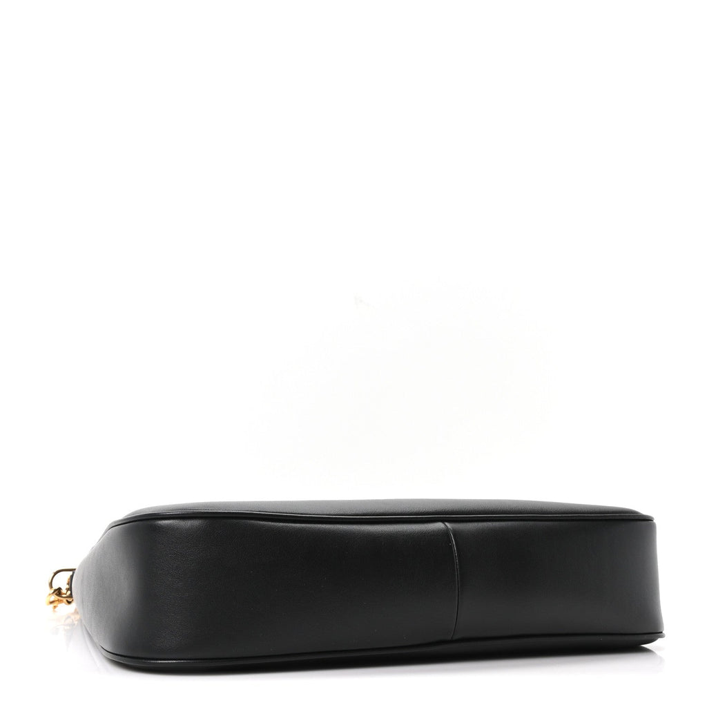 Smooth Calfskin Medium Camille 16 Soft Bag Black