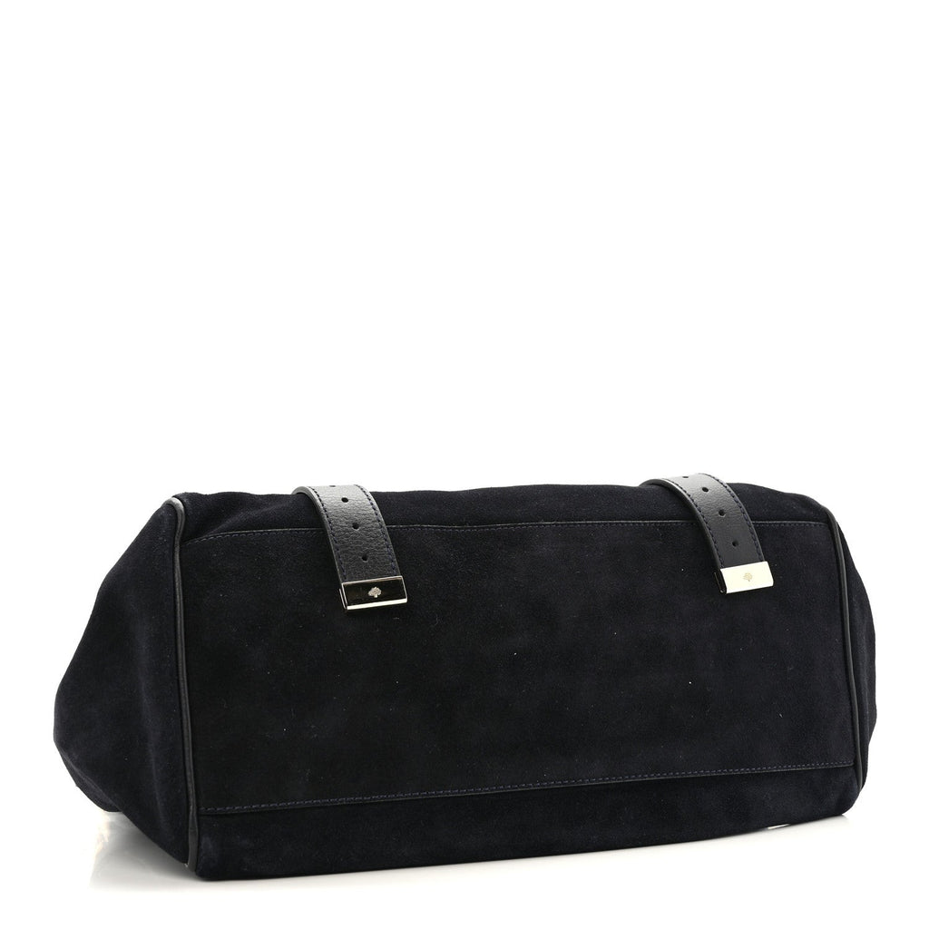 Heavy Suede Alexa Tassel Satchel Ink Blue