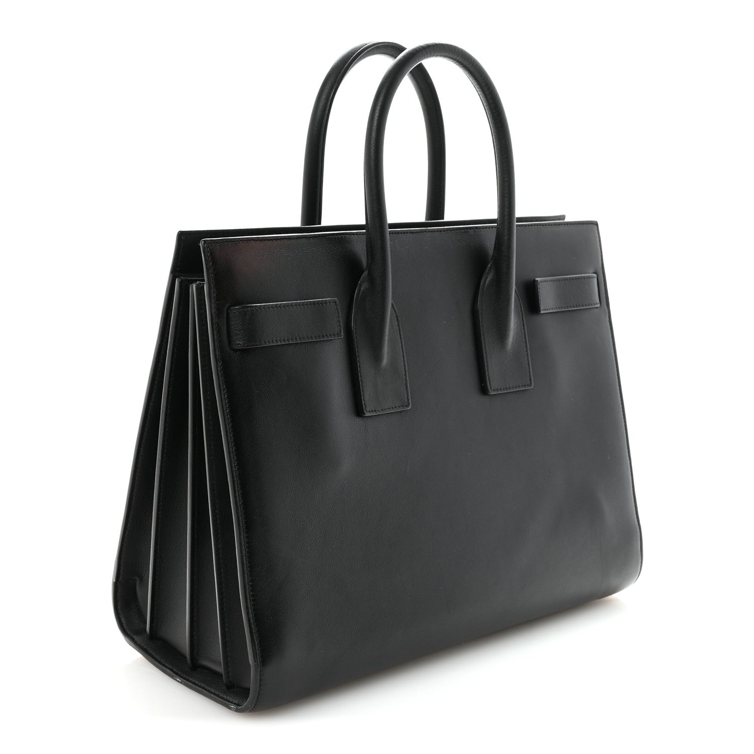Smooth Calfskin Small Sac De Jour Black