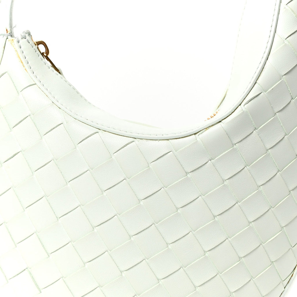 Nappa Intrecciato Small Drop Shoulder Bag Glacier