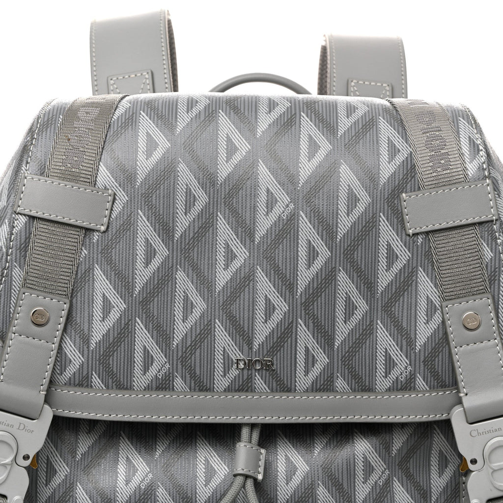 Coated Canvas CD Diamond Large Hit The Road Backpack Gray