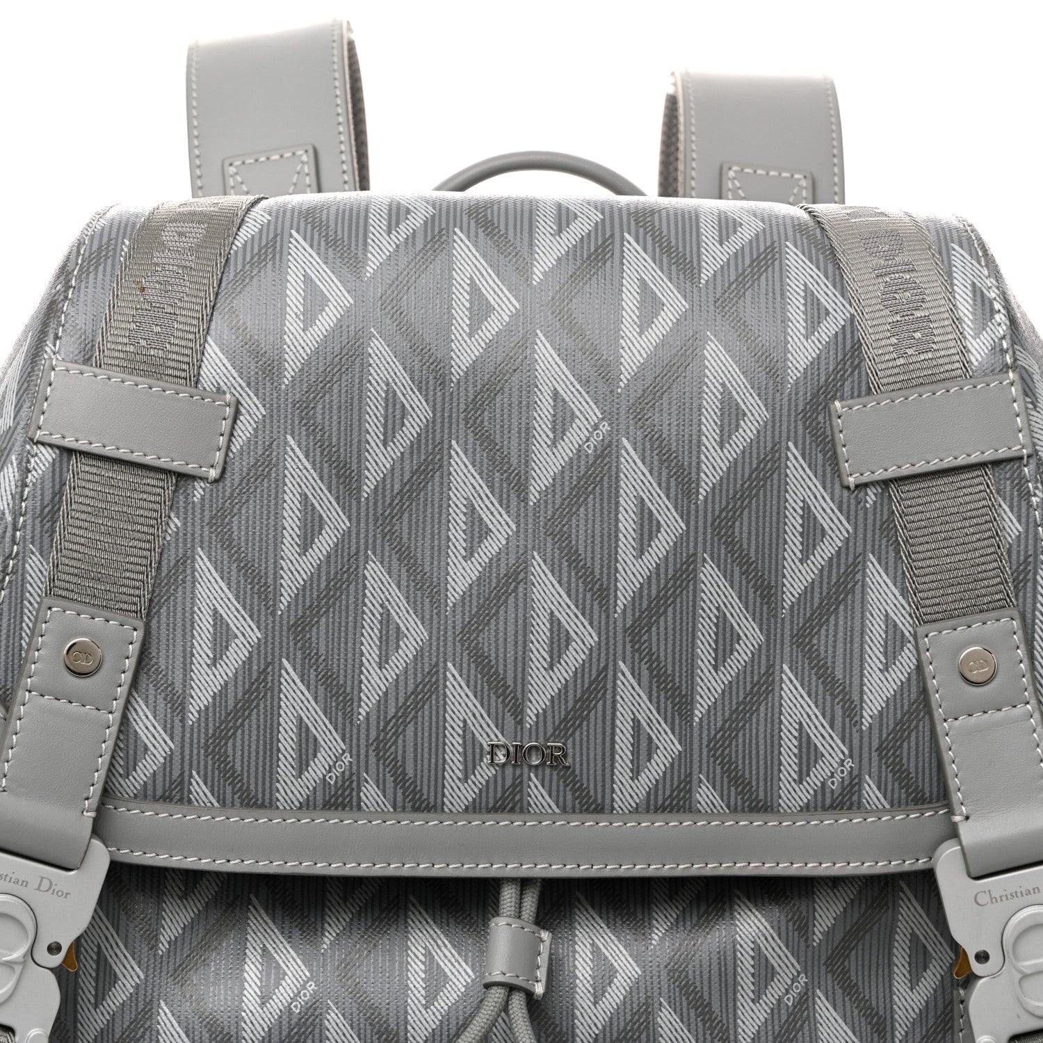 Coated Canvas CD Diamond Large Hit The Road Backpack Gray