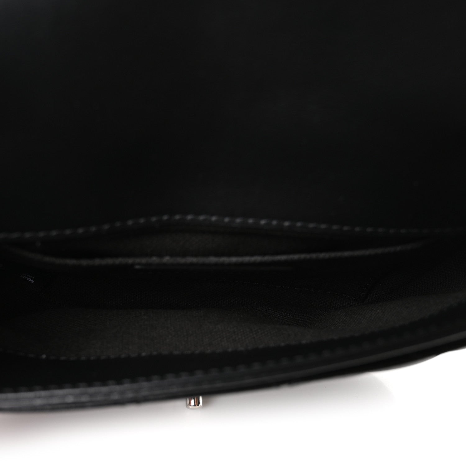 Calfskin Quilted CC Uniform Flap Belt Bag Black