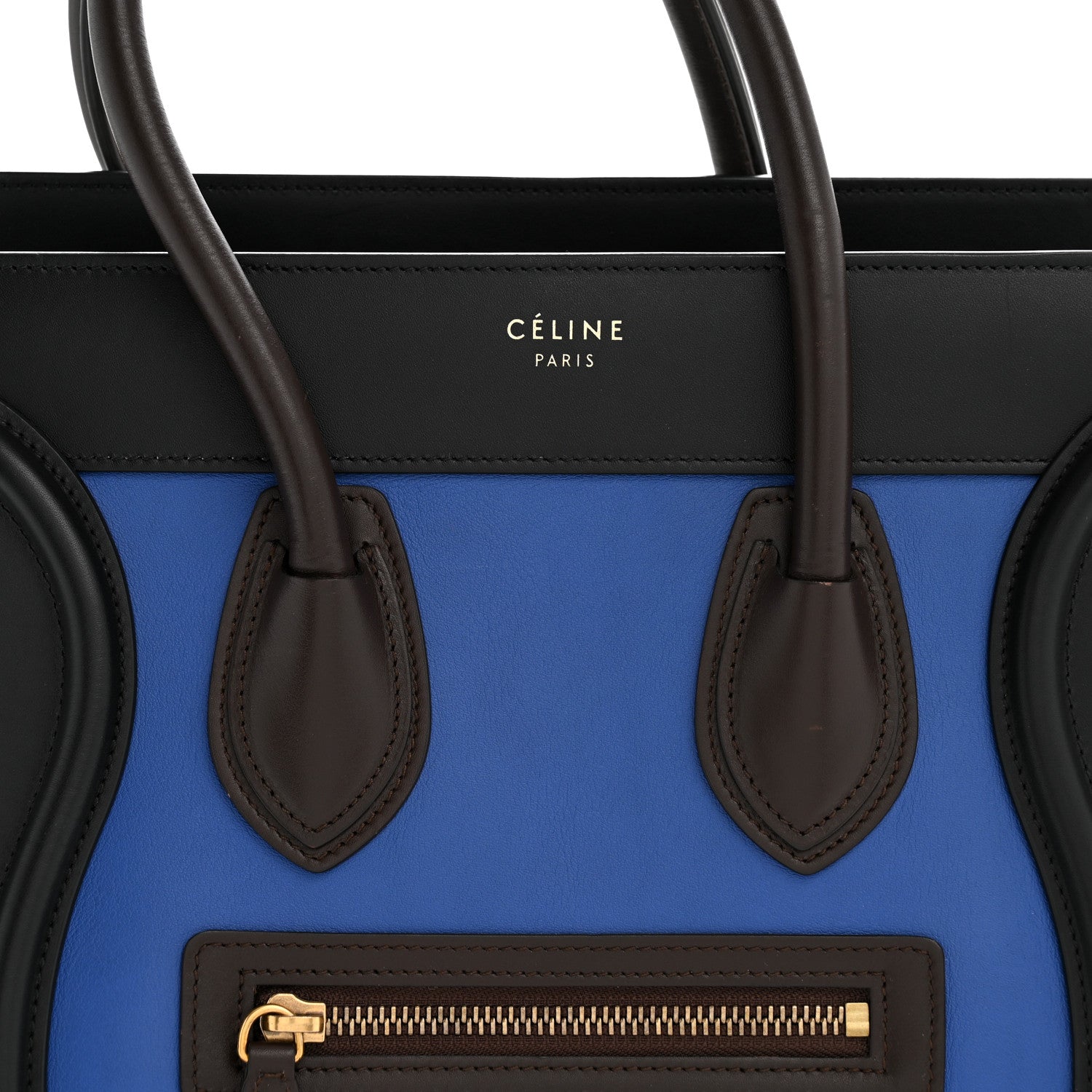 Smooth Calfskin Micro Tri-Color Luggage Indigo