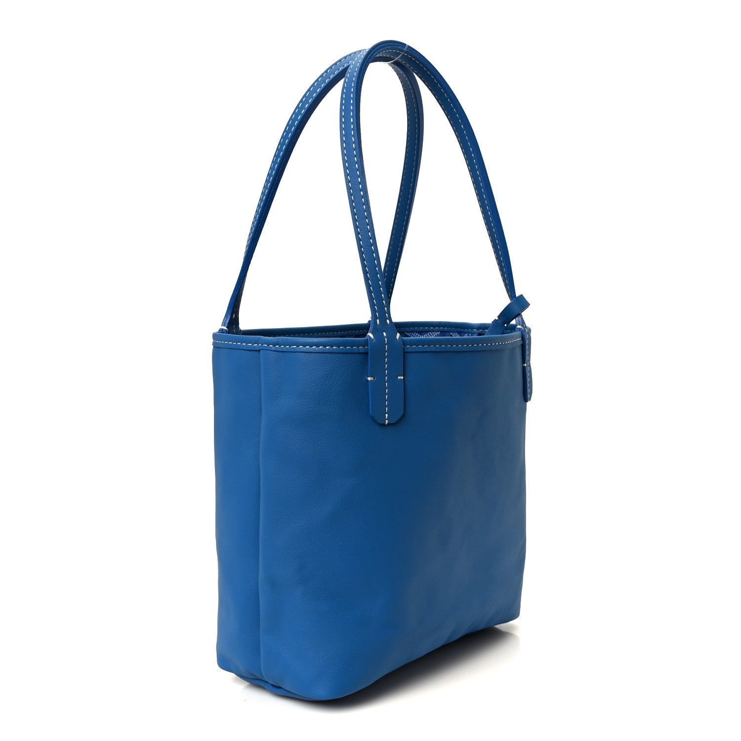Goyardine Reversible Mini Anjou Sky Blue