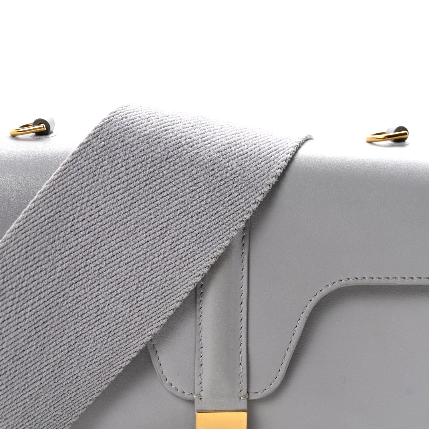 Smooth Calfskin Teen Soft 16 Shoulder Bag Light Grey