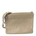 Lambskin Large Trio Crossbody Bag Beige
