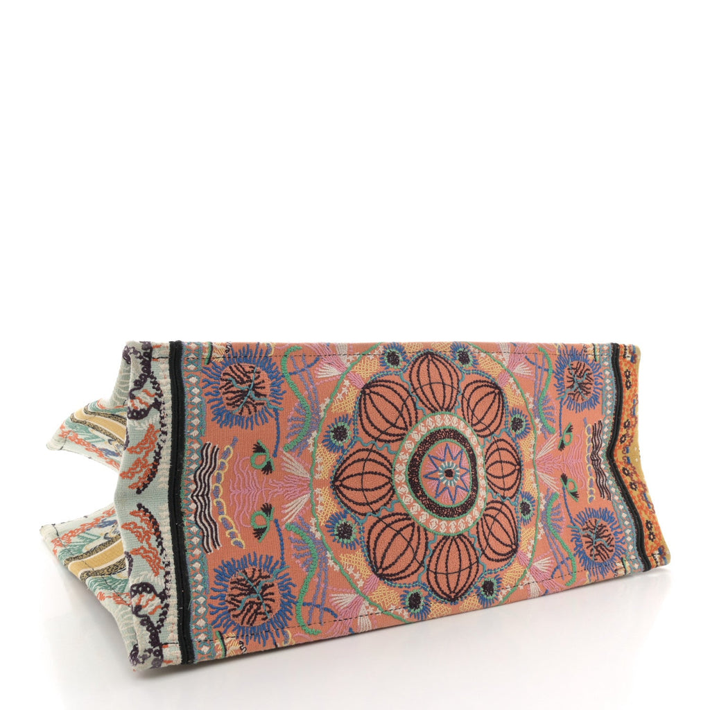Canvas Embroidered Large In Lights Book Tote Multicolor