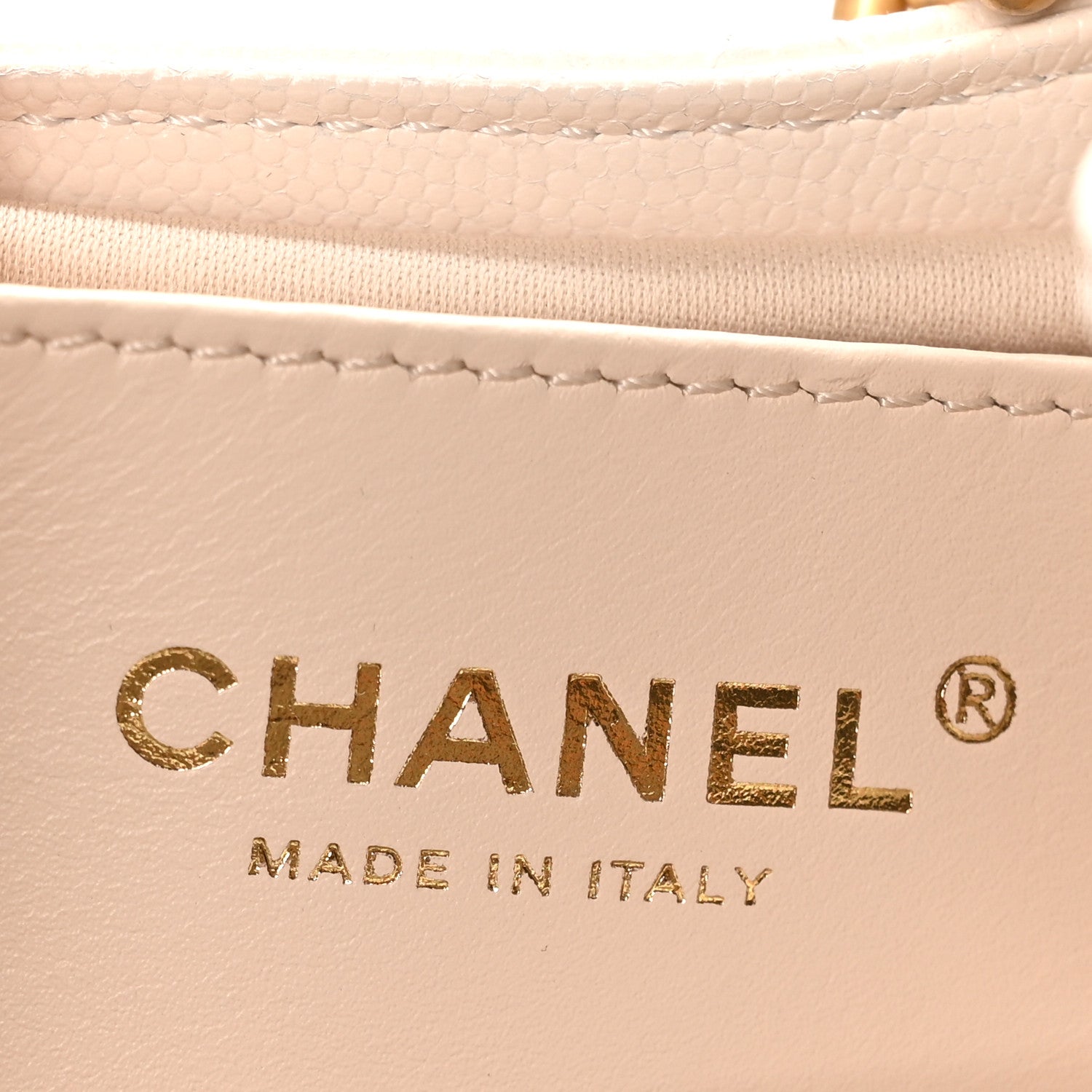 Caviar Quilted Small Chanel 25 Handbag White