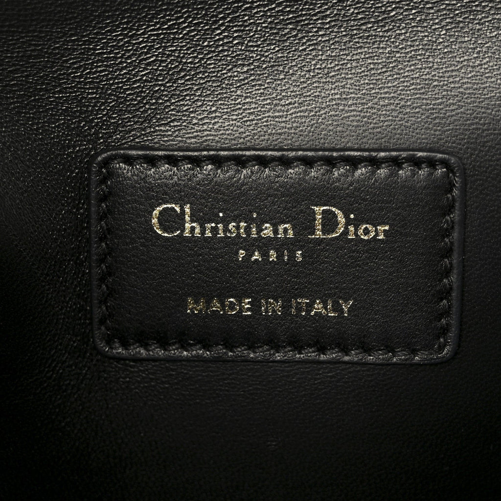 Calfskin Macrocannage Medium St. Honore Tote Black