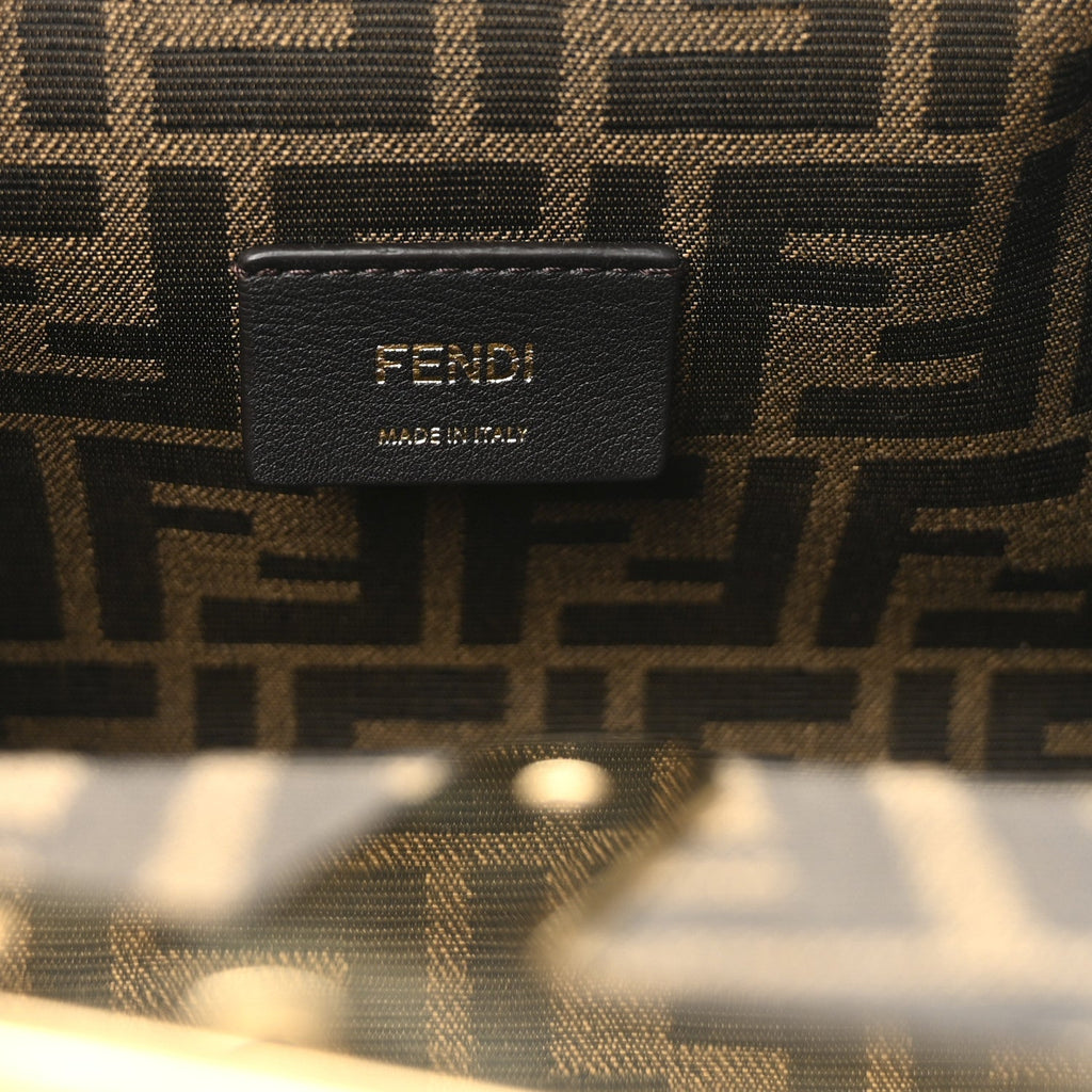 Shiny Nappa Small Fendi First Caramello