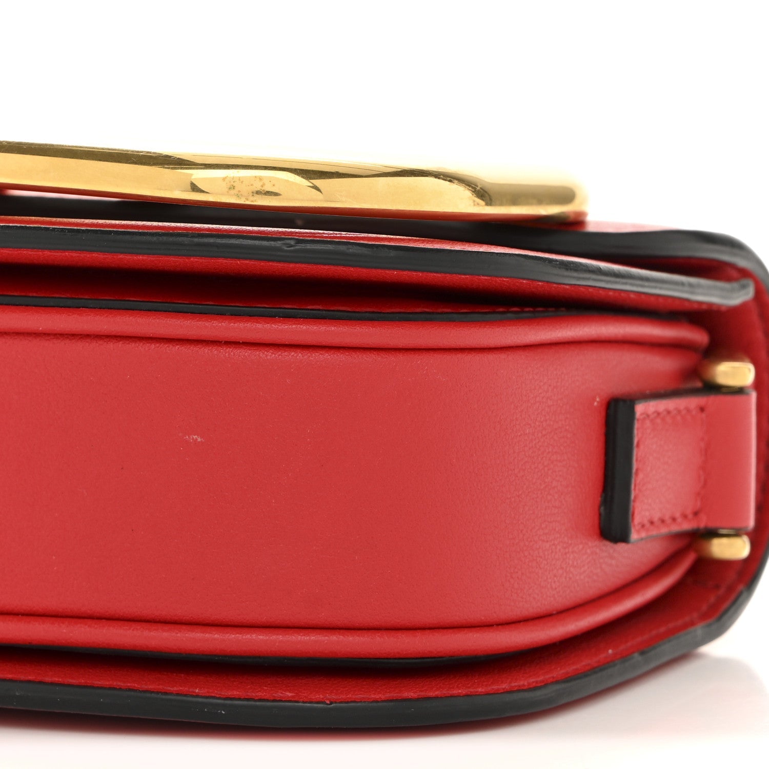 Calfskin Small Supervee Crossbody Bag Rouge Pur