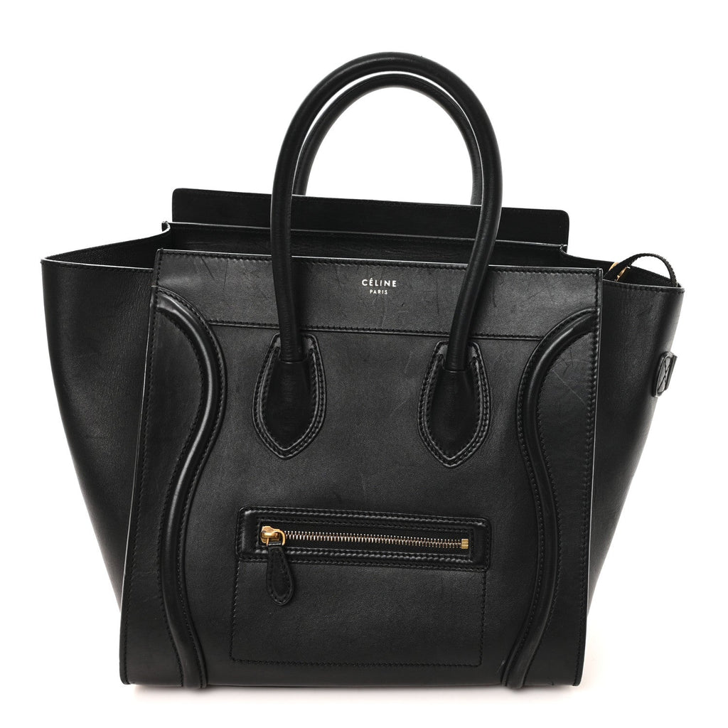 Smooth Calfskin Mini Luggage Black