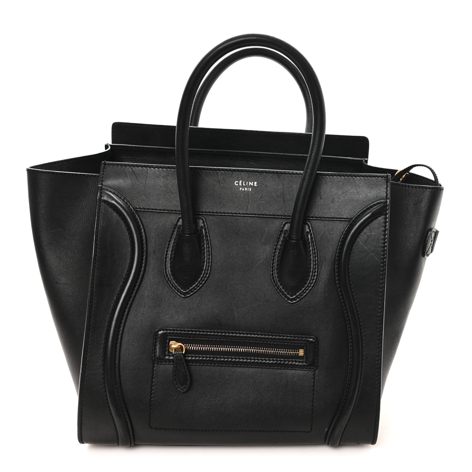 Smooth Calfskin Mini Luggage Black
