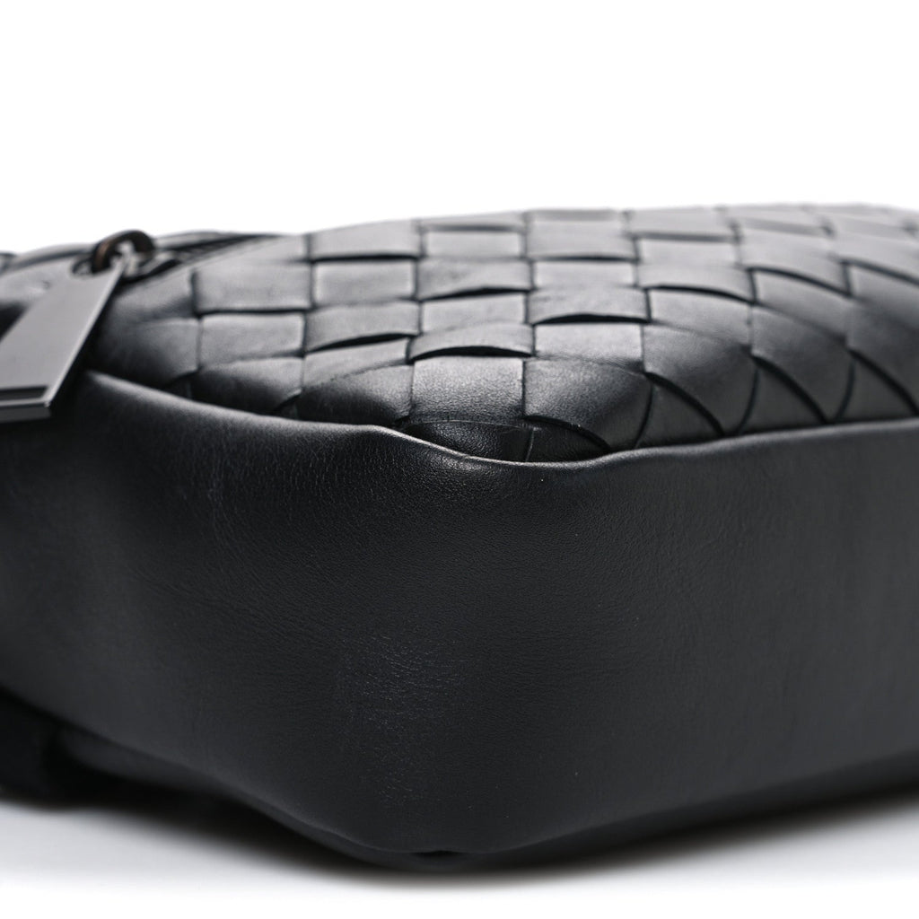 Nappa Intrecciato Belt Bag Black