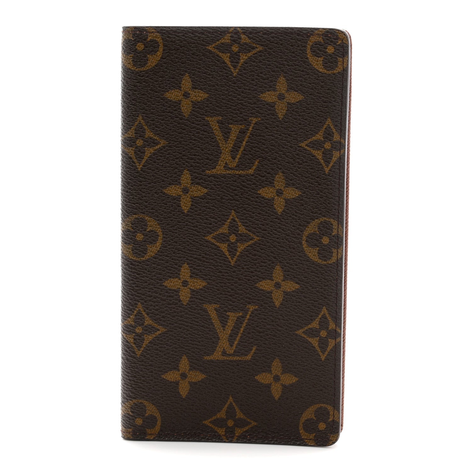 Monogram Checkbook Holder Case Wallet
