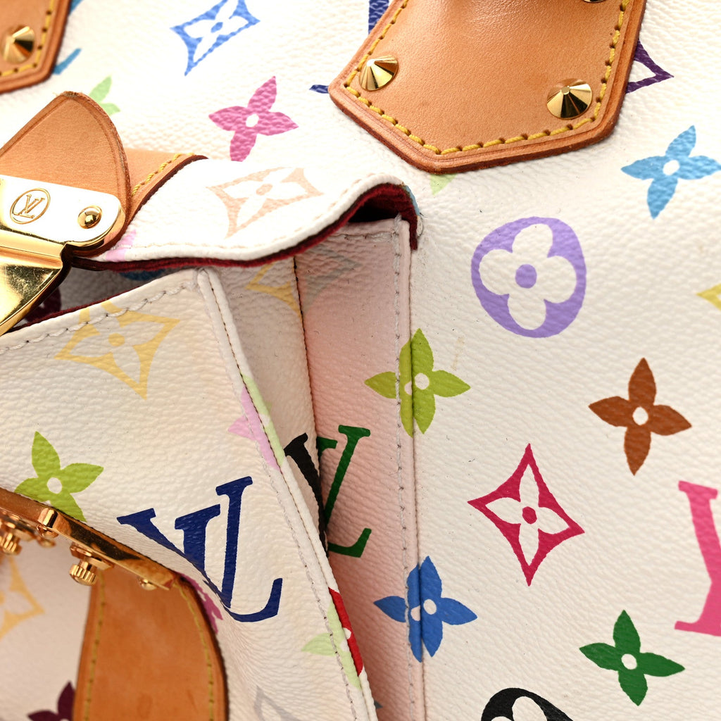 Monogram Multicolor Speedy 30 White