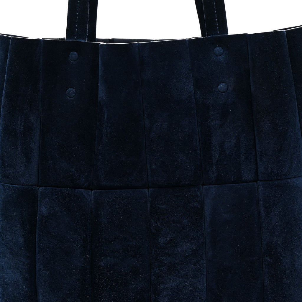 Suede Calfskin Kidskin Zoe Tote Midnight