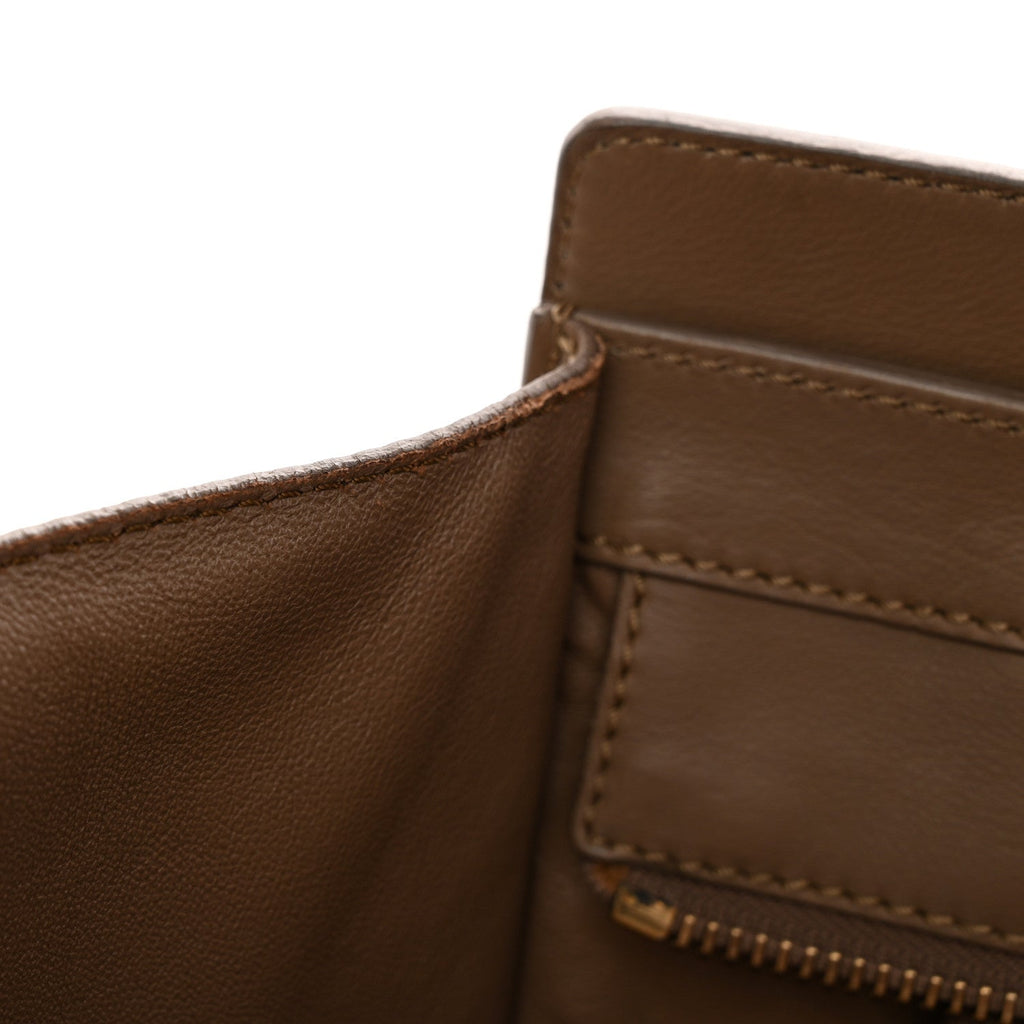 Smooth Calfskin Mini Luggage Camel
