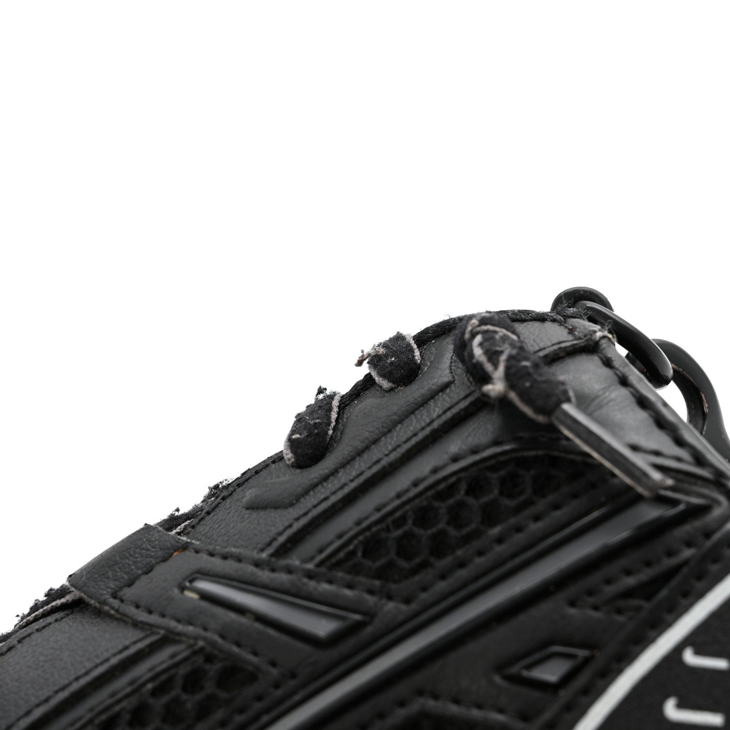 Faux Calfskin Fabric Sneakerhead Crossbody Wallet Black