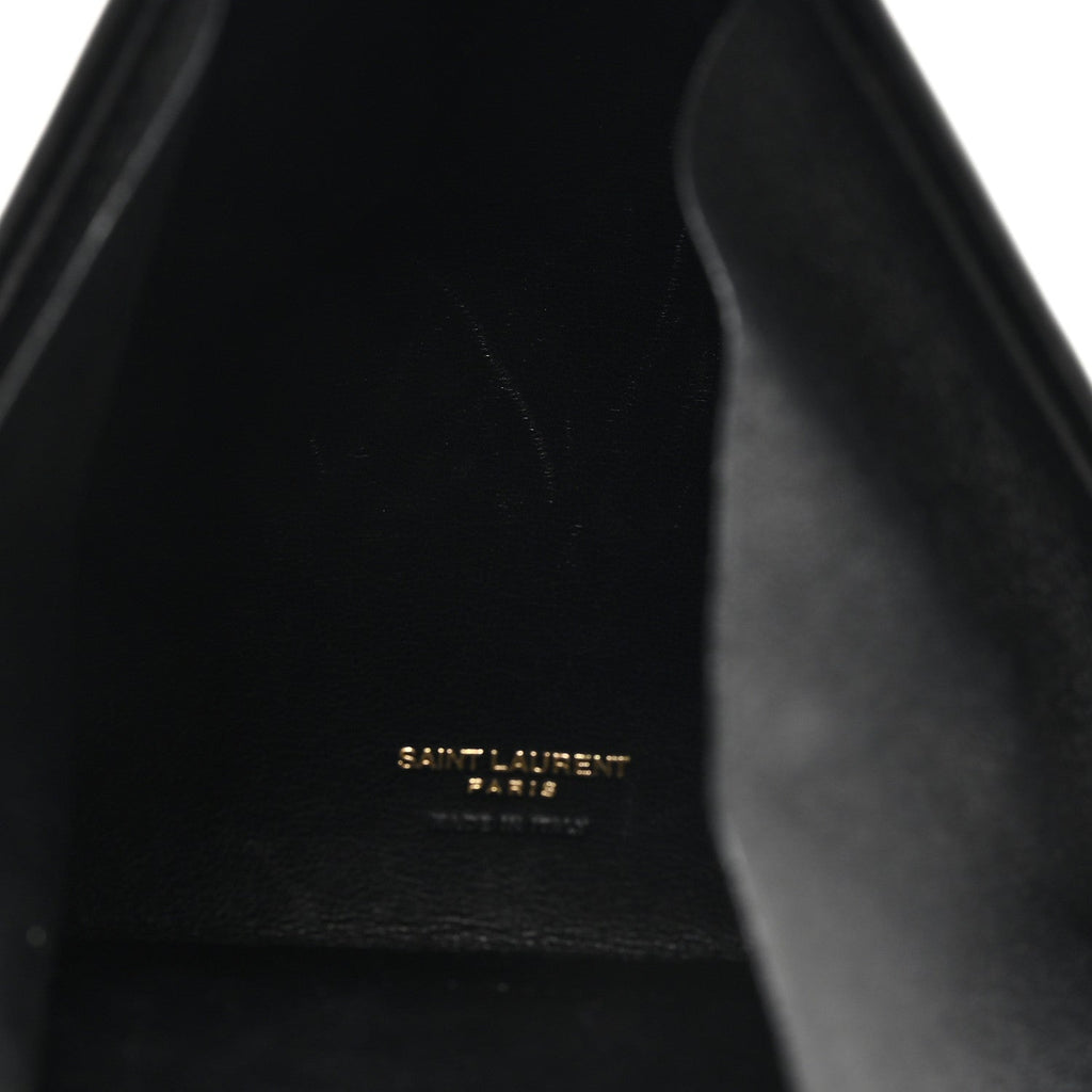 Lambskin Pyramid Clutch Black