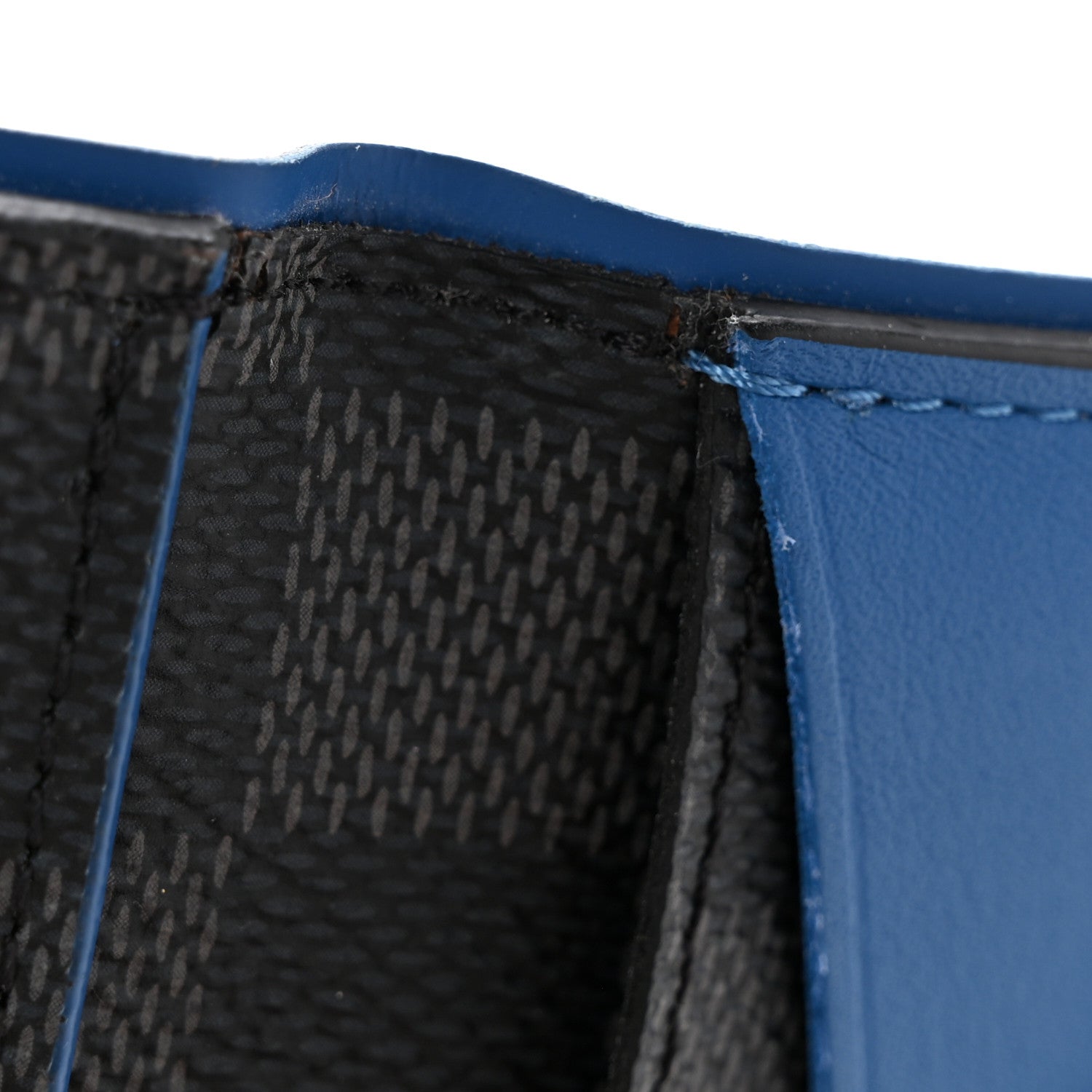 Damier Graphite Pocket Organizer Bleu Neon