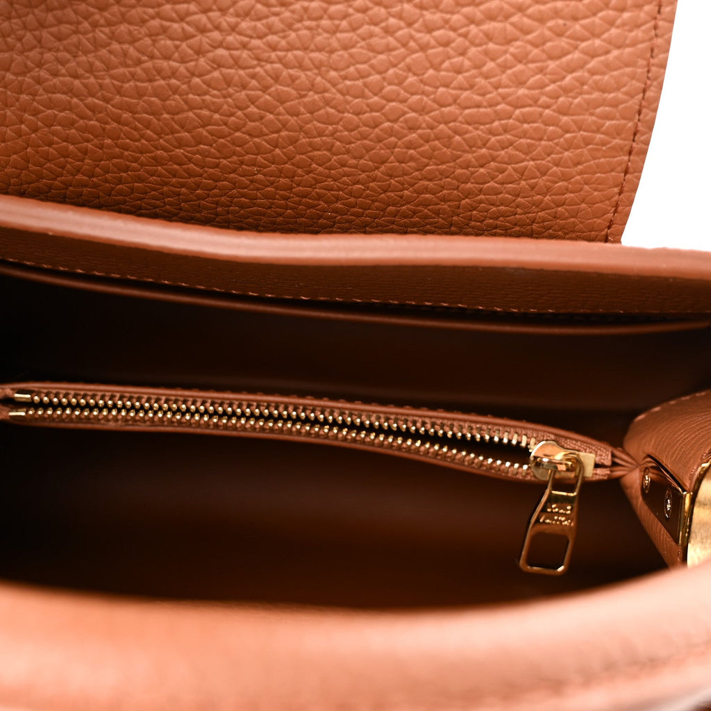Taurillon Capucines BB Tan