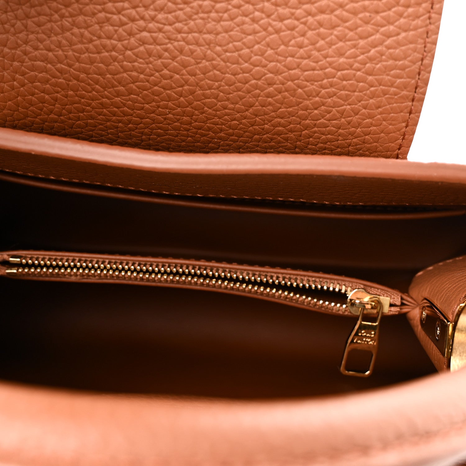 Taurillon Capucines BB Tan