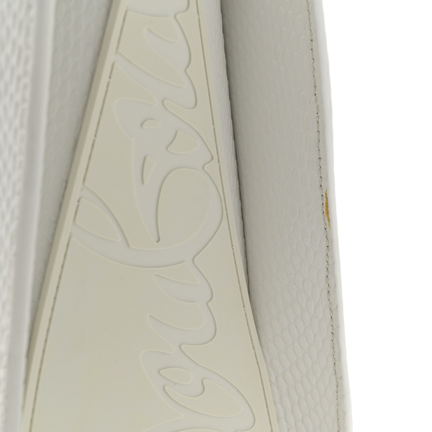 Calfskin Lizard Embossed Medium Paloma White