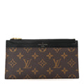 Monogram Slim Purse Black