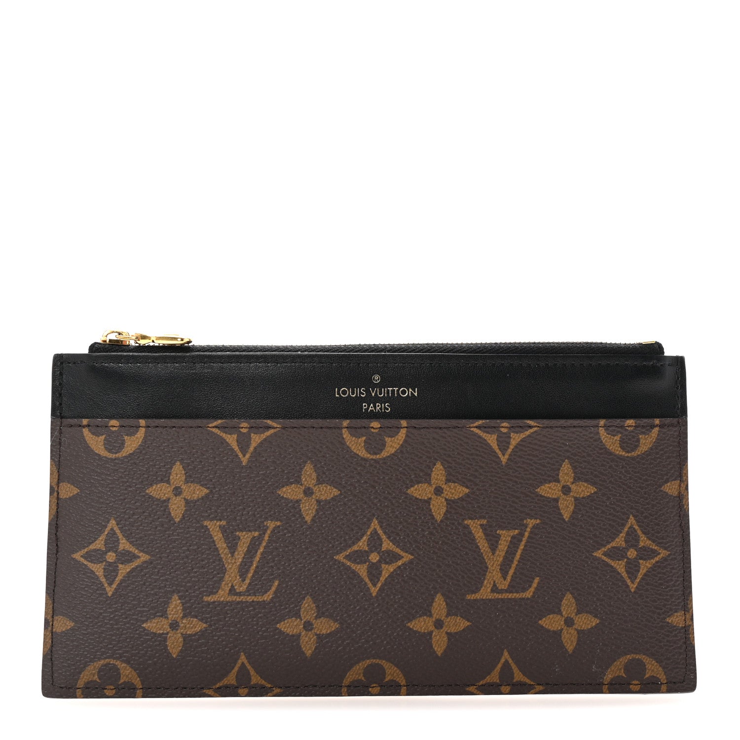 Monogram Slim Purse Black