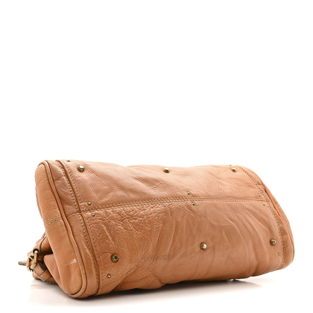 Calfskin Medium Paddington Satchel Tan