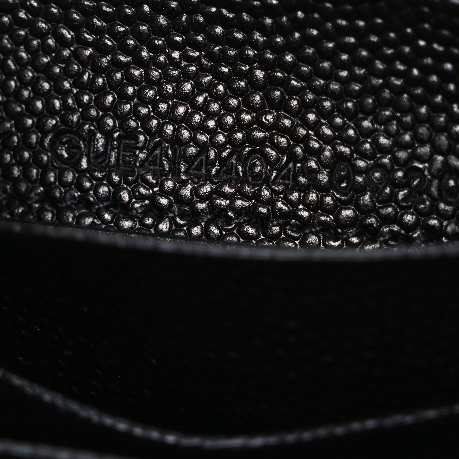 Grain De Poudre Matelasse Chevron Small Monogram Envelope Wallet Black