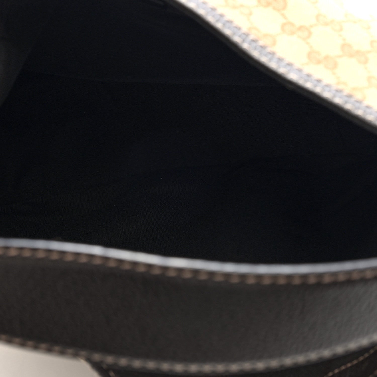 Monogram Large New Ladies Web Hobo Dark Brown