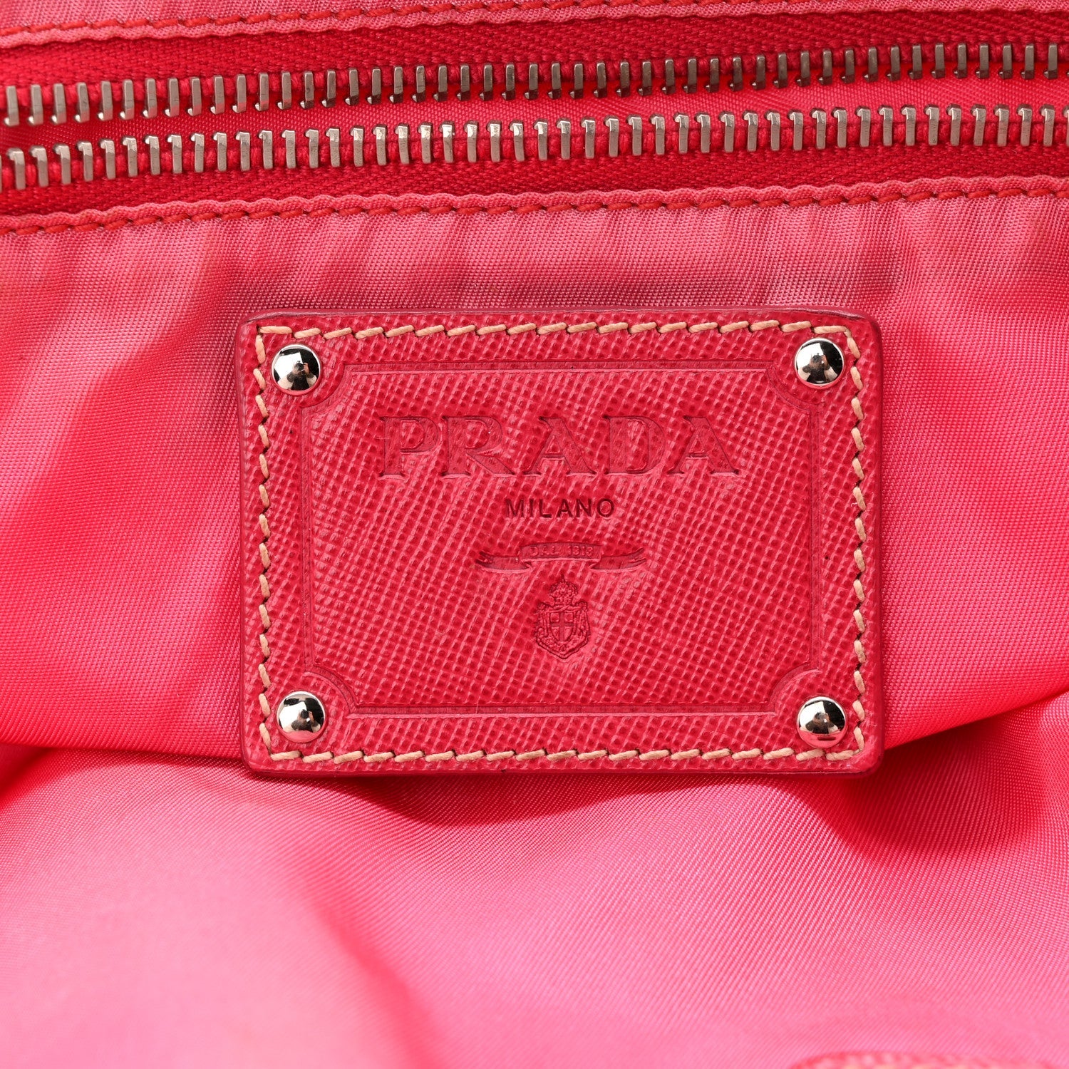Tessuto Nylon Saffiano Tote Papaya Ibisco