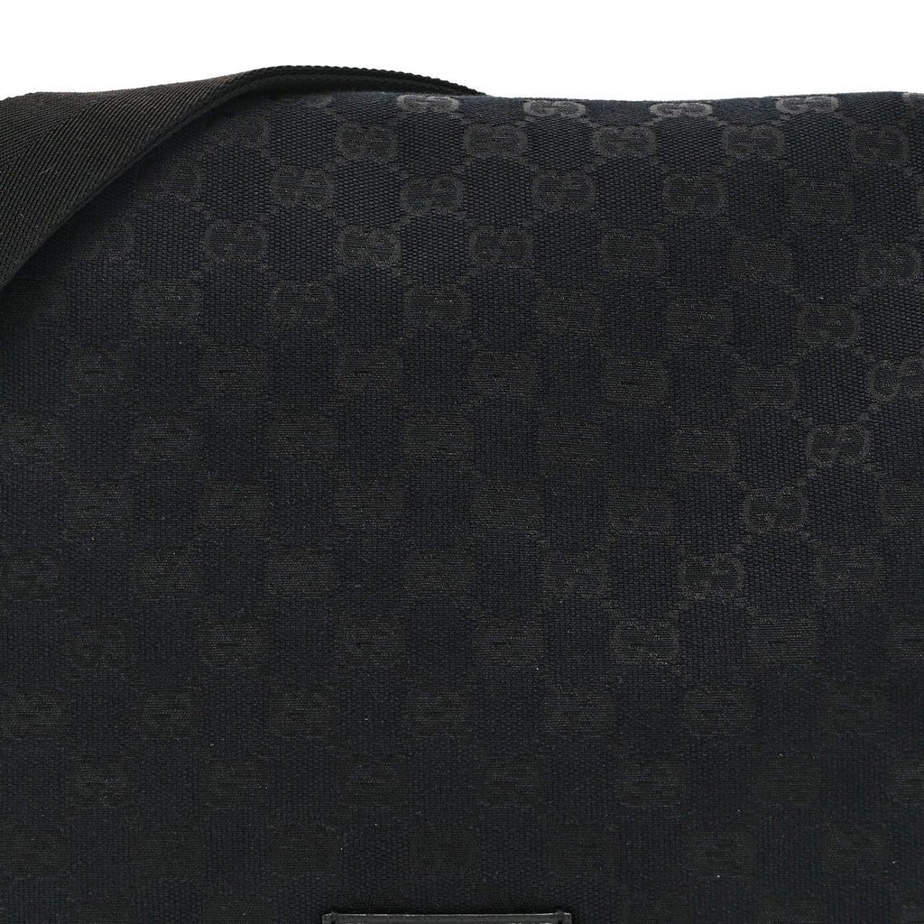 Monogram Small Flap Messenger Bag Black