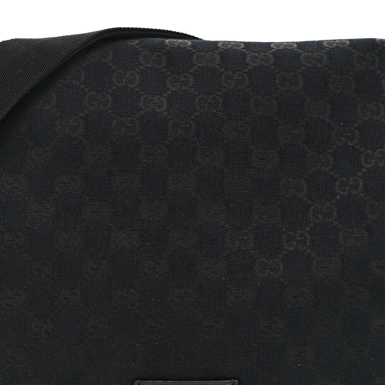 Monogram Small Flap Messenger Bag Black