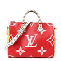 Monogram Giant Speedy Bandouliere 30 Rouge