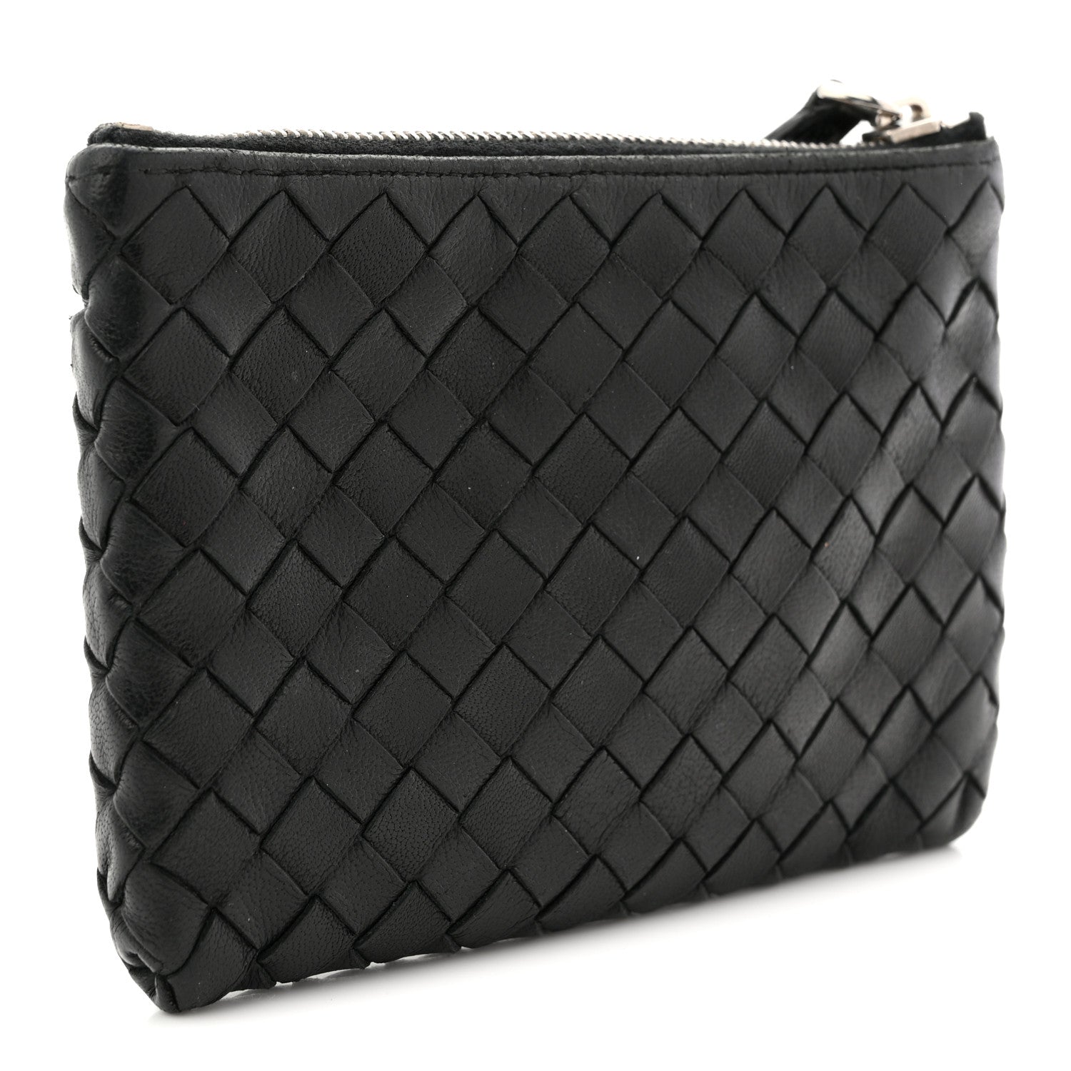 Nappa Intrecciato Key Holder Black