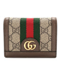 GG Supreme Monogram Web Ophidia  Case Beige New Acero