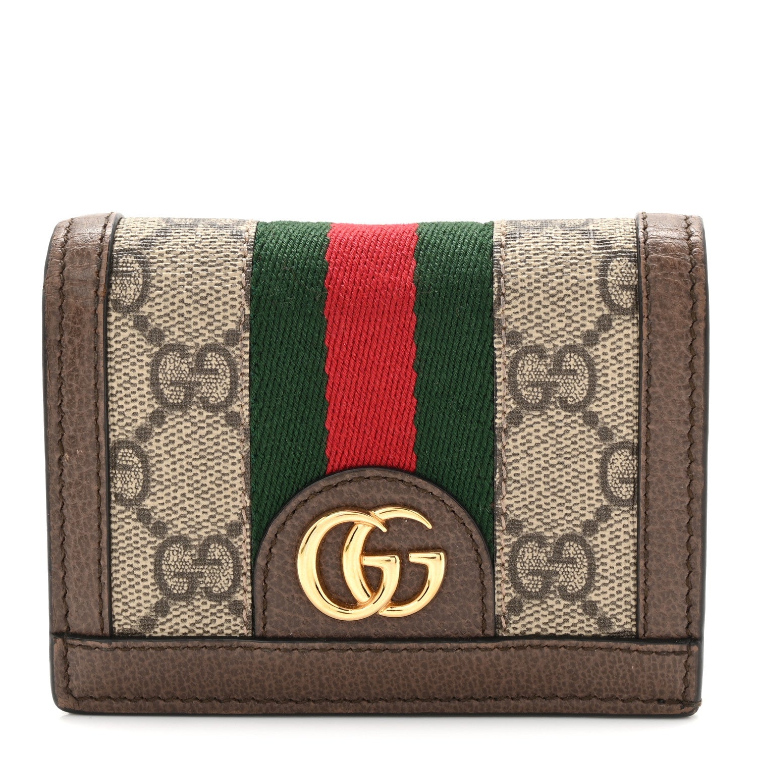 GG Supreme Monogram Web Ophidia  Case Beige New Acero
