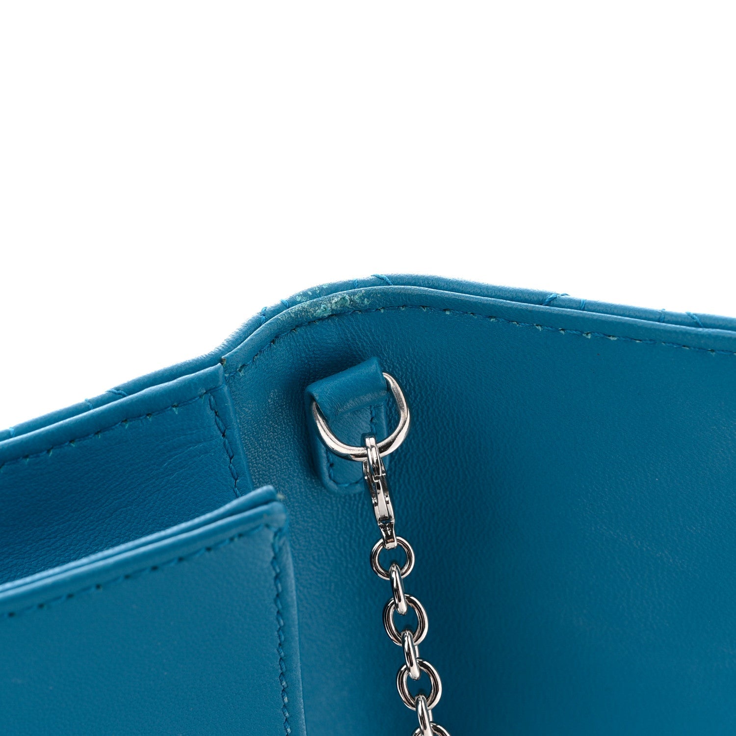 Lambskin Cannage Lady Dior Convertible Clutch Blue