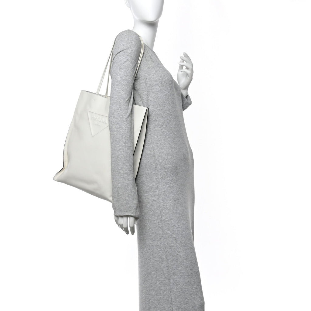 Softy Calfskin Tote White