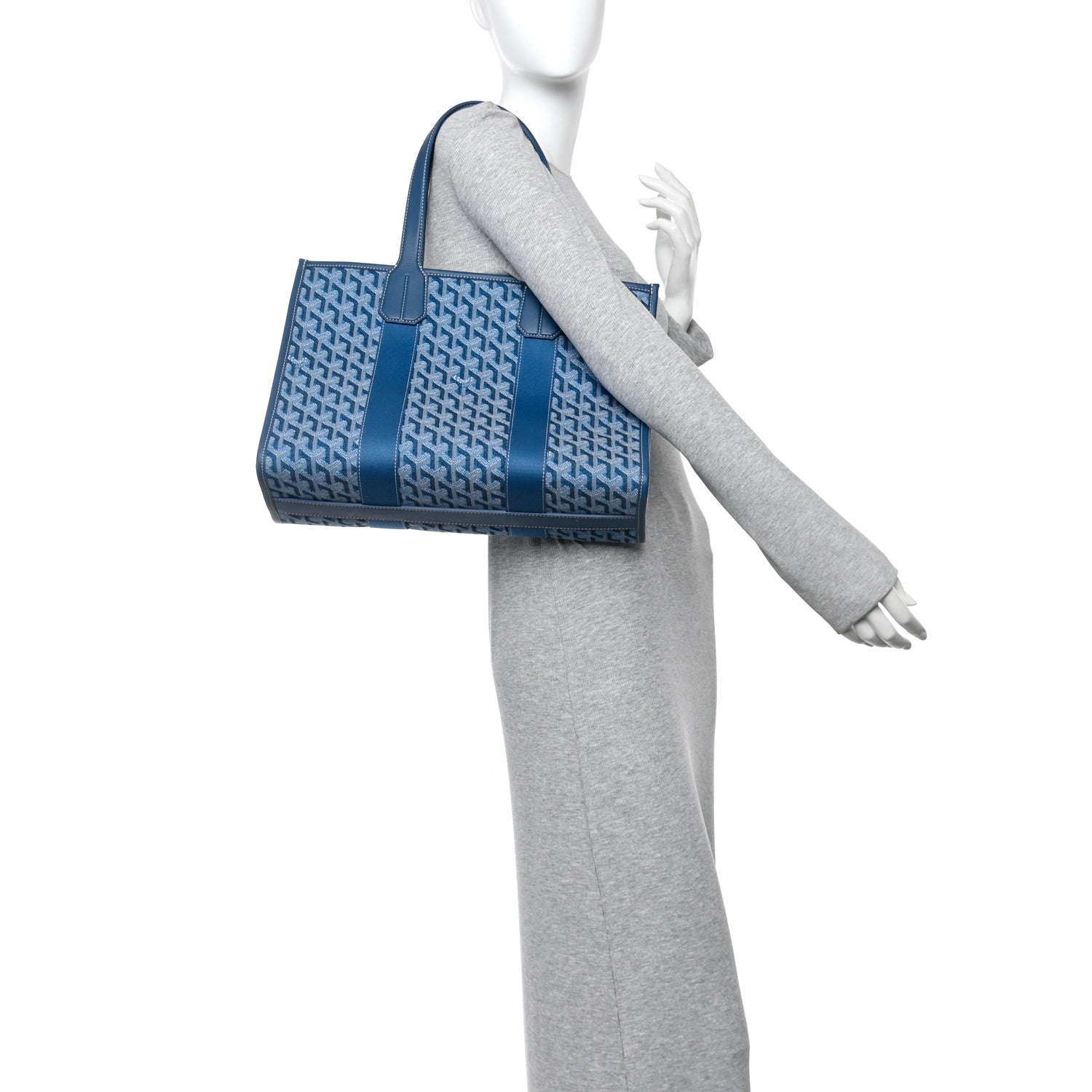 Goyardine Villette PM Tote Ocean Blue