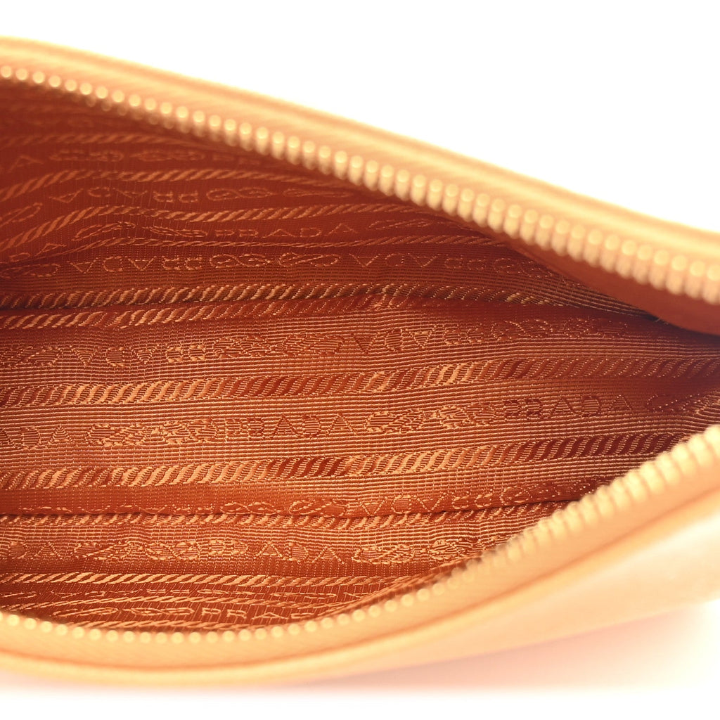 Saffiano Lux Mini Re-Edition Shoulder Bag Arancio