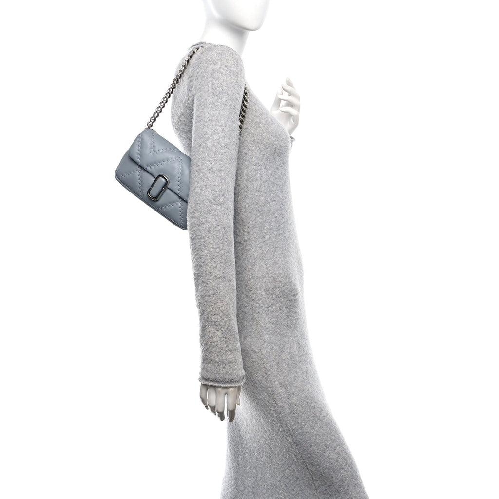 Calfskin Quilted The J Marc Shoulder Bag Wolf Grey